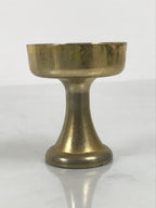 Japanese Buddhist Altar Fitting Metal Rice Offering Cup Vtg Butsugu Gold BA959-OT - Buddhist-chidorivintage.com