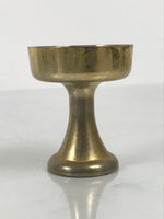 Japanese Buddhist Altar Fitting Metal Rice Offering Cup Vtg Butsugu Gold BA959-OT - Buddhist-chidorivintage.com