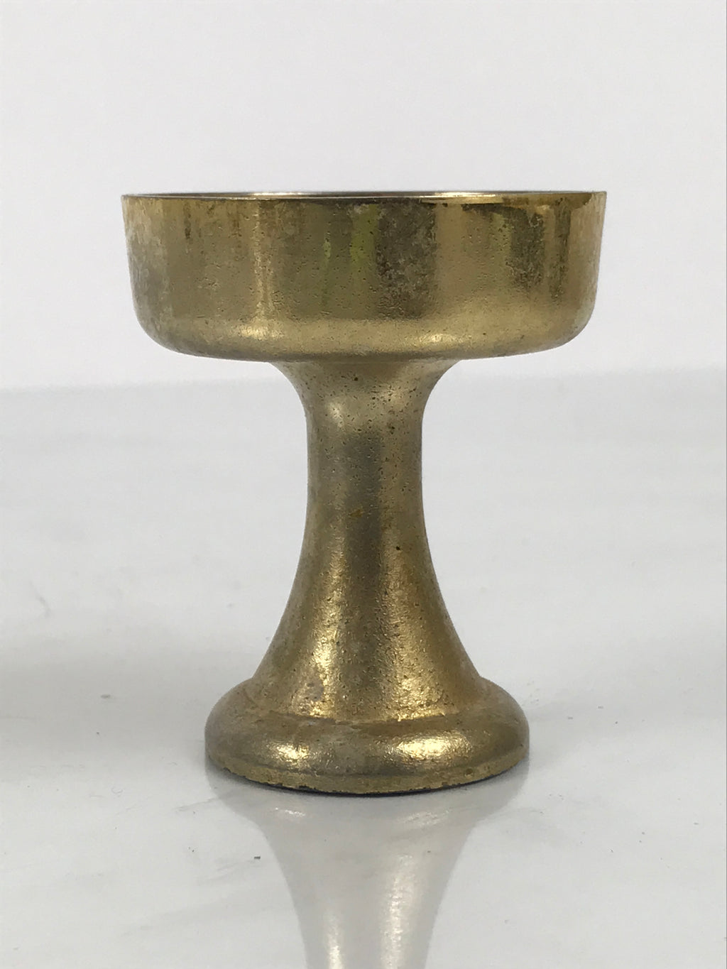 Japanese Buddhist Altar Fitting Metal Rice Offering Cup Vtg Butsugu Gold BA959-OT - Buddhist-chidorivintage.com