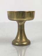 Japanese Buddhist Altar Fitting Metal Rice Offering Cup Vtg Butsugu Gold BA959-OT - Buddhist-chidorivintage.com