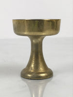 Japanese Buddhist Altar Fitting Metal Rice Offering Cup Vtg Butsugu Gold BA959-OT - Buddhist-chidorivintage.com