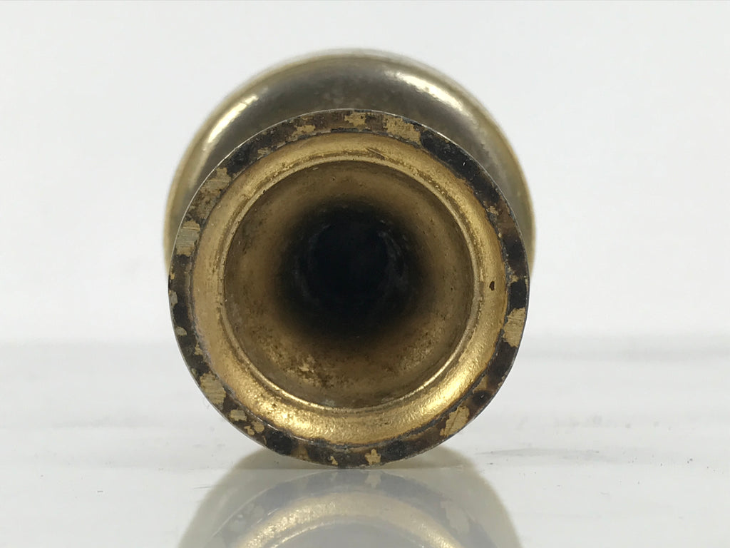 Japanese Buddhist Altar Fitting Metal Rice Offering Cup Vtg Butsugu Gold BA959-OT - Buddhist-chidorivintage.com