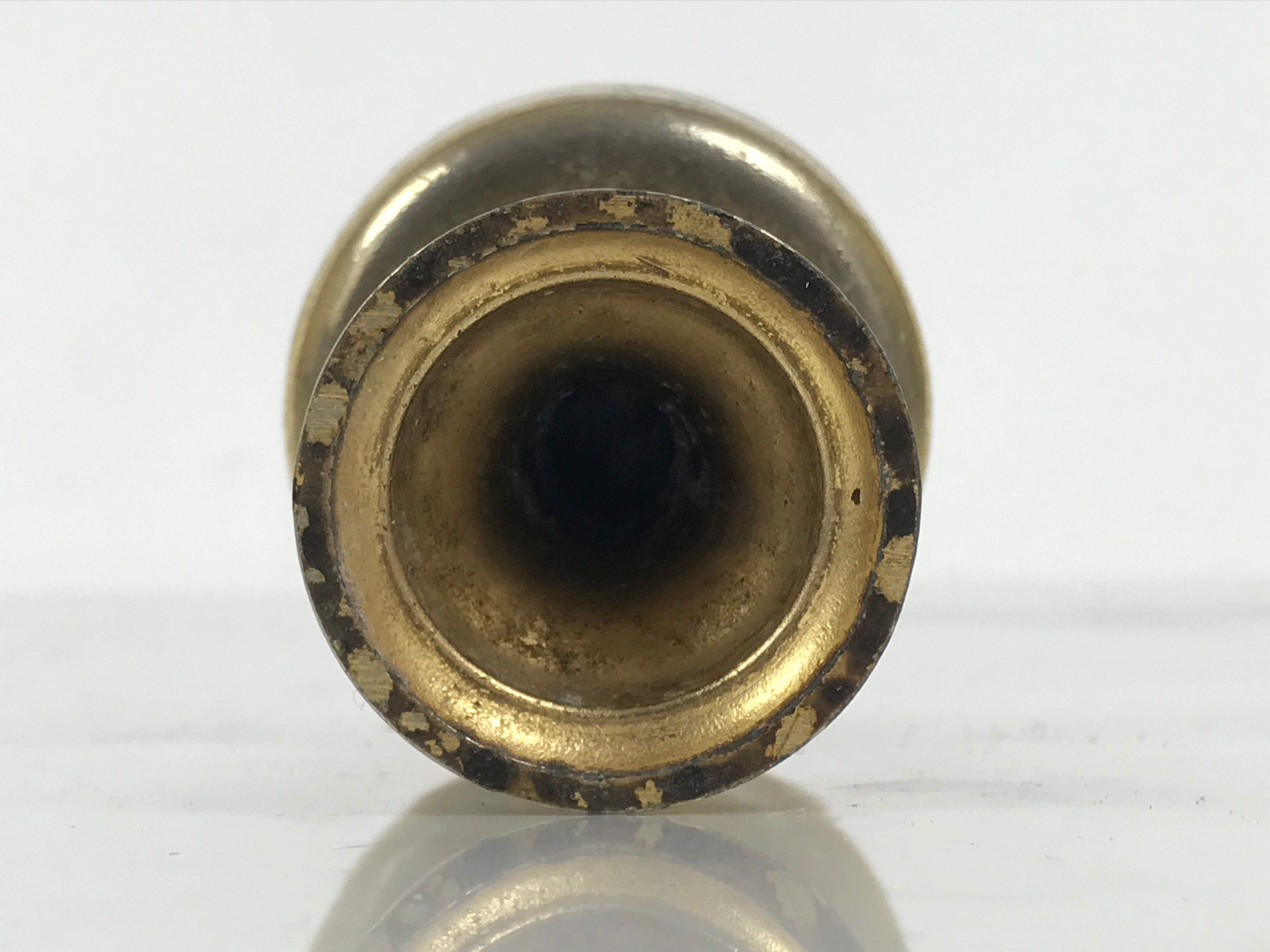 Japanese Buddhist Altar Fitting Metal Rice Offering Cup Vtg Butsugu Gold BA959-OT - Buddhist-chidorivintage.com