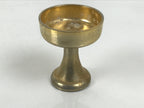 Japanese Buddhist Altar Fitting Metal Rice Offering Cup Vtg Butsugu Gold BA959-OT - Buddhist-chidorivintage.com