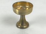 Japanese Buddhist Altar Fitting Metal Rice Offering Cup Vtg Butsugu Gold BA959-OT - Buddhist-chidorivintage.com