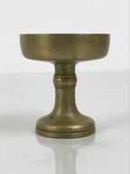 Japanese Buddhist Altar Fitting Brass Rice Offering Cup Vtg Butsugu Gold BA960-OT - Buddhist-chidorivintage.com