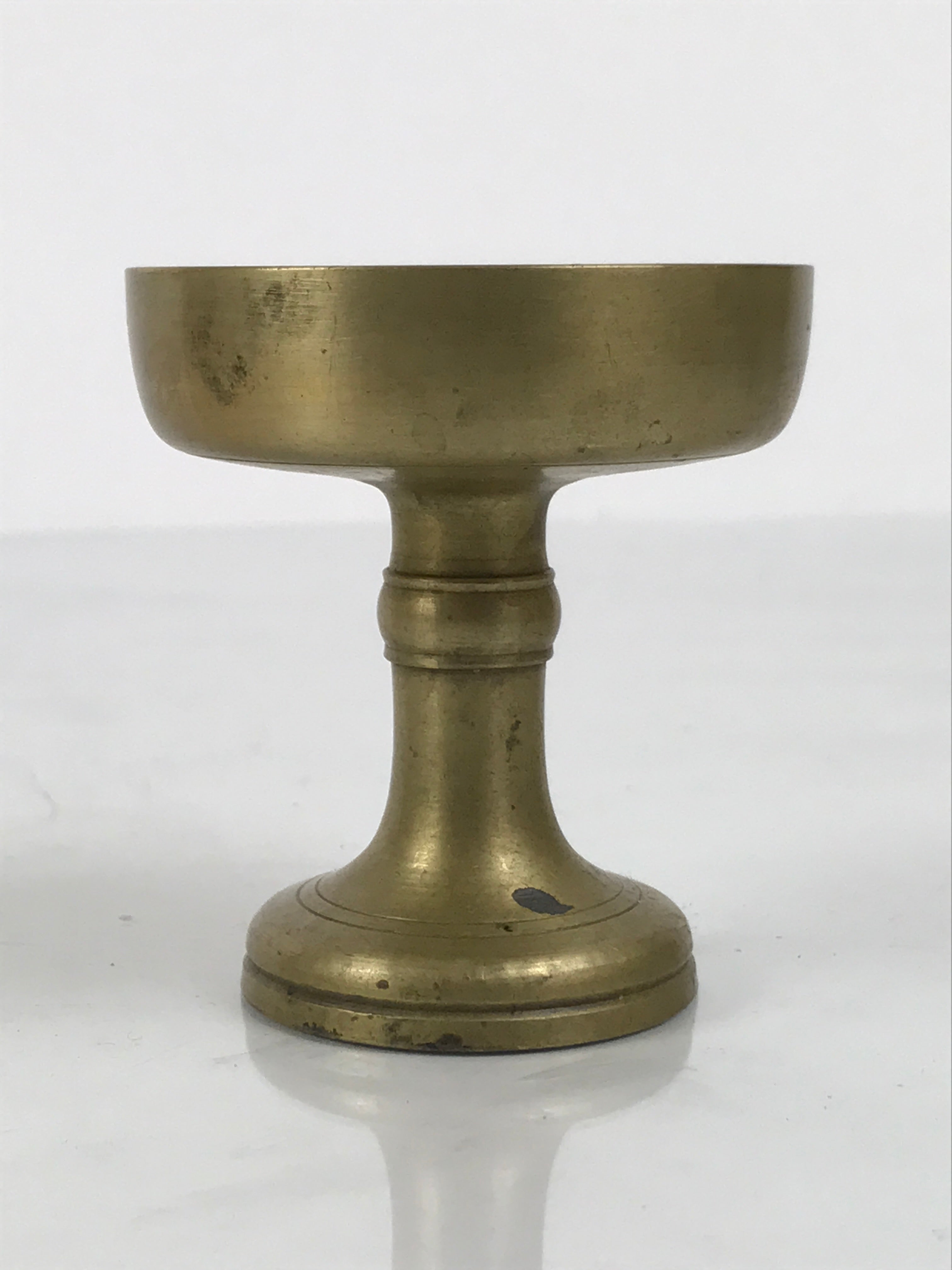 Japanese Buddhist Altar Fitting Brass Rice Offering Cup Vtg Butsugu Gold BA960-OT - Buddhist-chidorivintage.com
