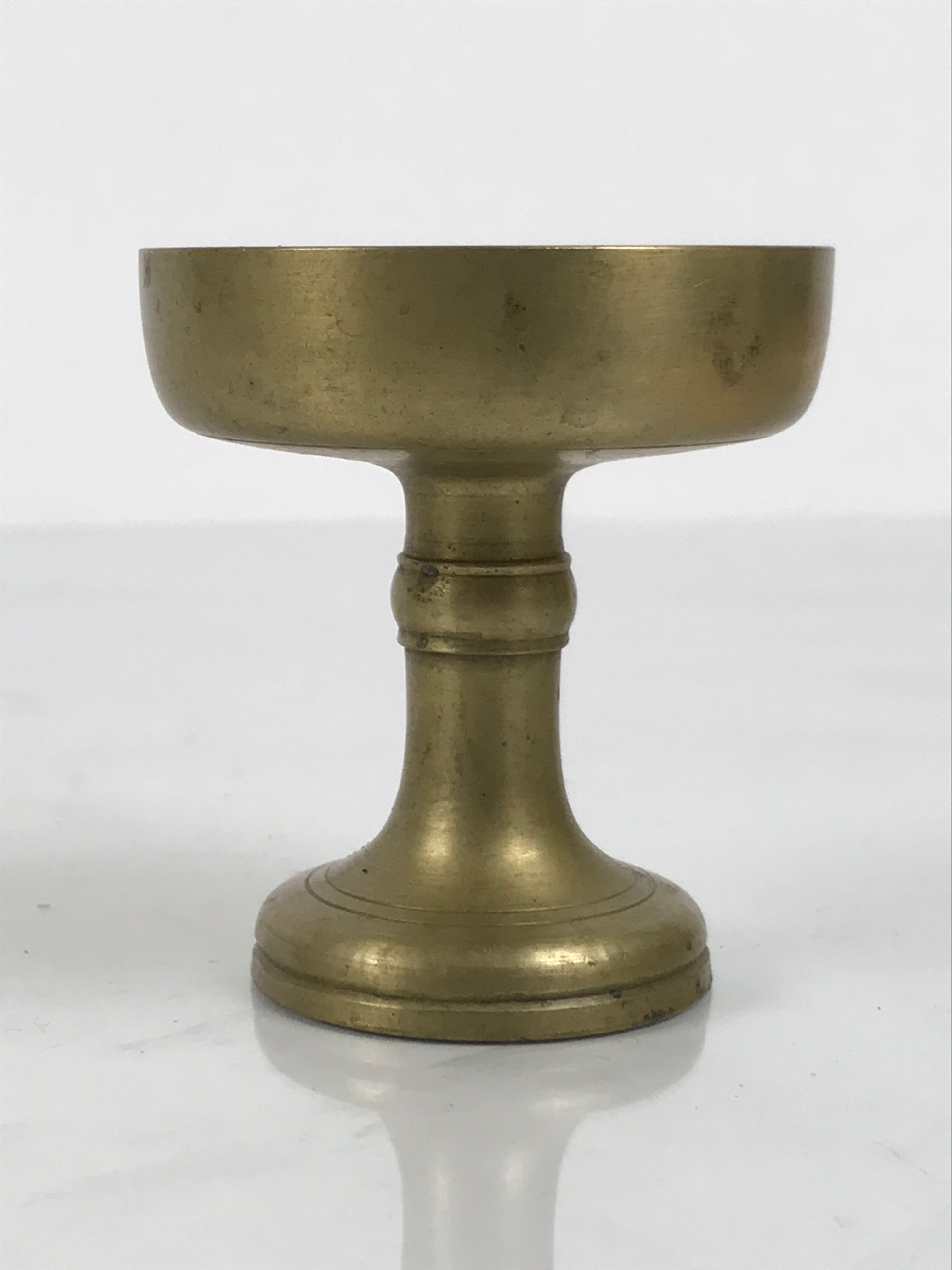 Japanese Buddhist Altar Fitting Brass Rice Offering Cup Vtg Butsugu Gold BA960-OT - Buddhist-chidorivintage.com