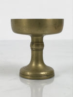 Japanese Buddhist Altar Fitting Brass Rice Offering Cup Vtg Butsugu Gold BA960-OT - Buddhist-chidorivintage.com