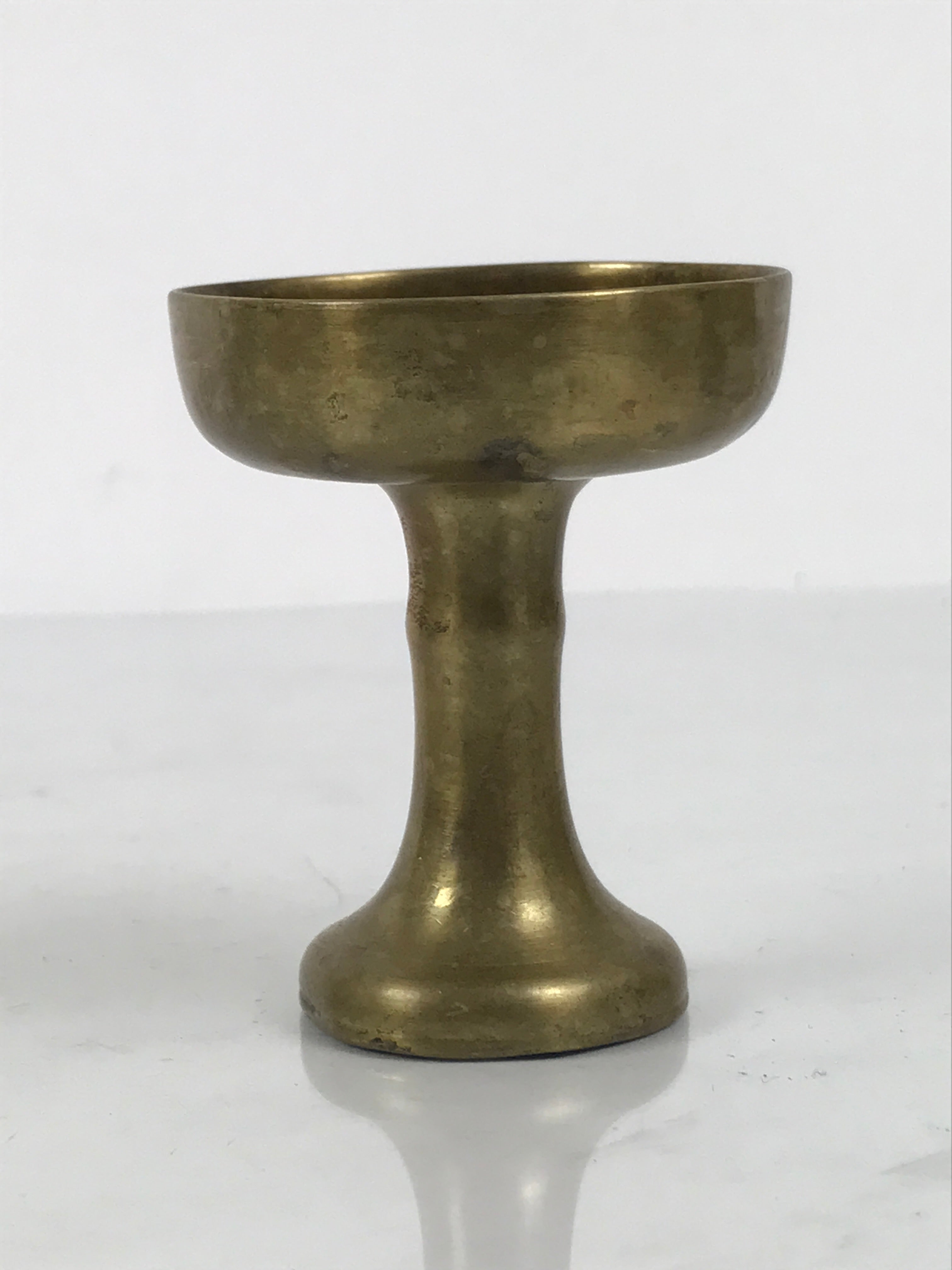 Japanese Buddhist Altar Fitting Brass Rice Offering Cup Vtg Butsugu Gold BA962-OT - Buddhist-chidorivintage.com
