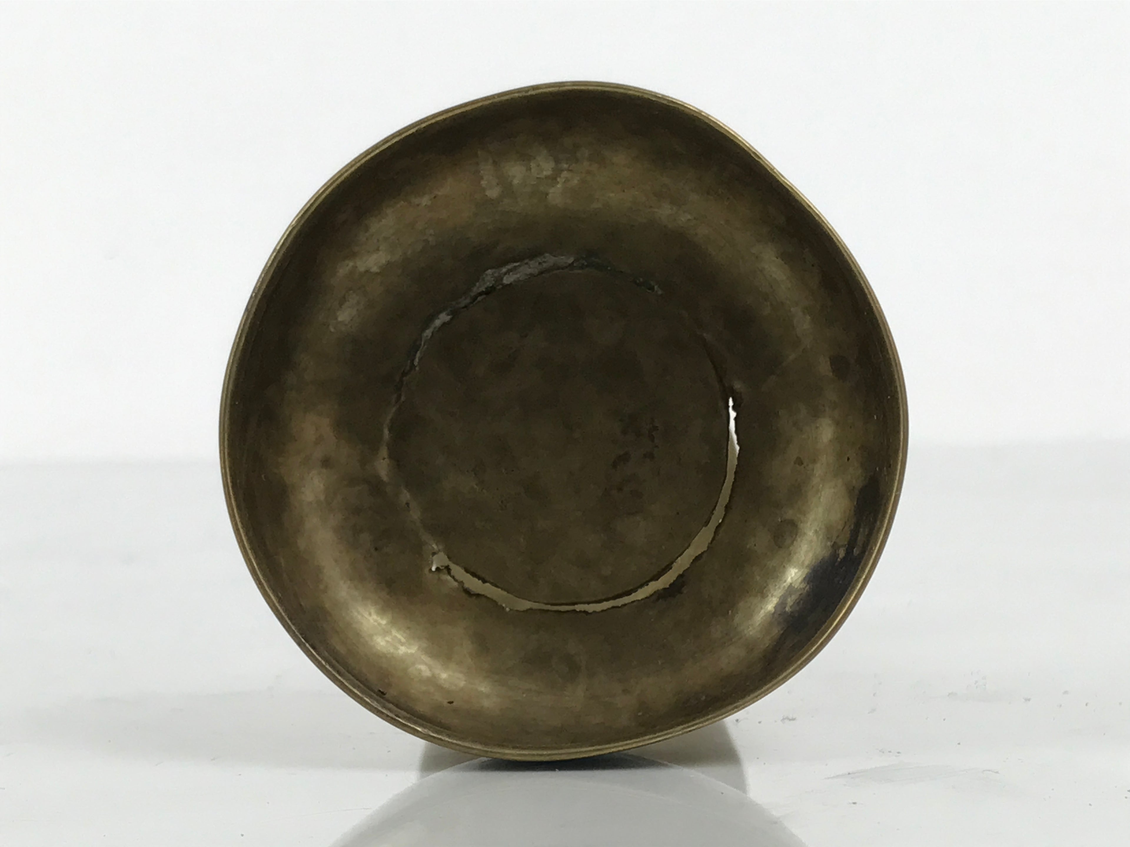 Japanese Buddhist Altar Fitting Brass Rice Offering Cup Vtg Butsugu Gold BA962-OT - Buddhist-chidorivintage.com