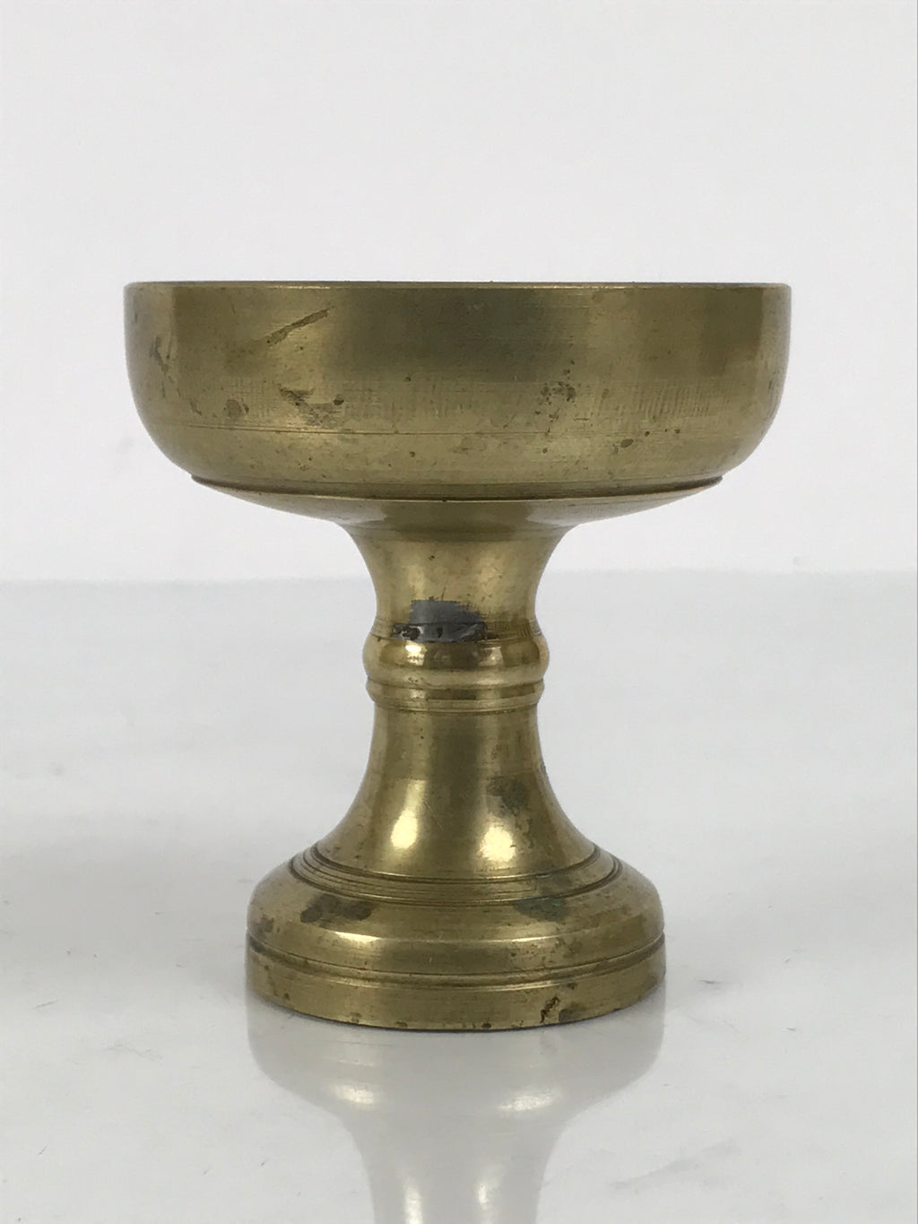 Japanese Buddhist Altar Fitting Brass Rice Offering Cup Vtg Butsugu Gold BA963-OT - Buddhist-chidorivintage.com