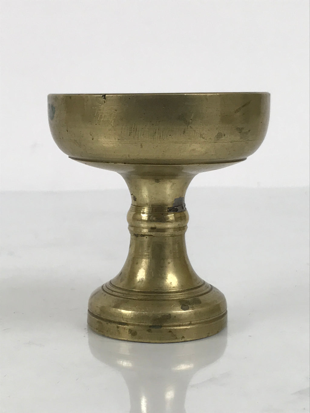 Japanese Buddhist Altar Fitting Brass Rice Offering Cup Vtg Butsugu Gold BA963-OT - Buddhist-chidorivintage.com