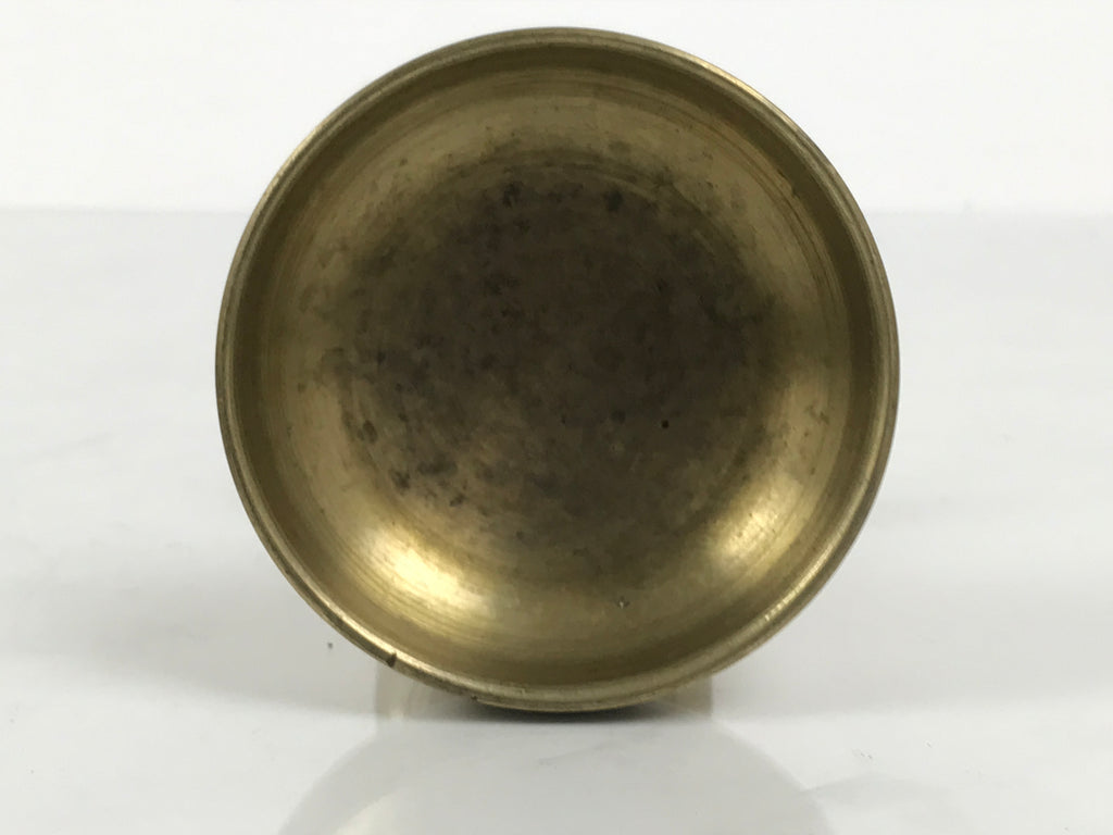 Japanese Buddhist Altar Fitting Brass Rice Offering Cup Vtg Butsugu Gold BA963-OT - Buddhist-chidorivintage.com
