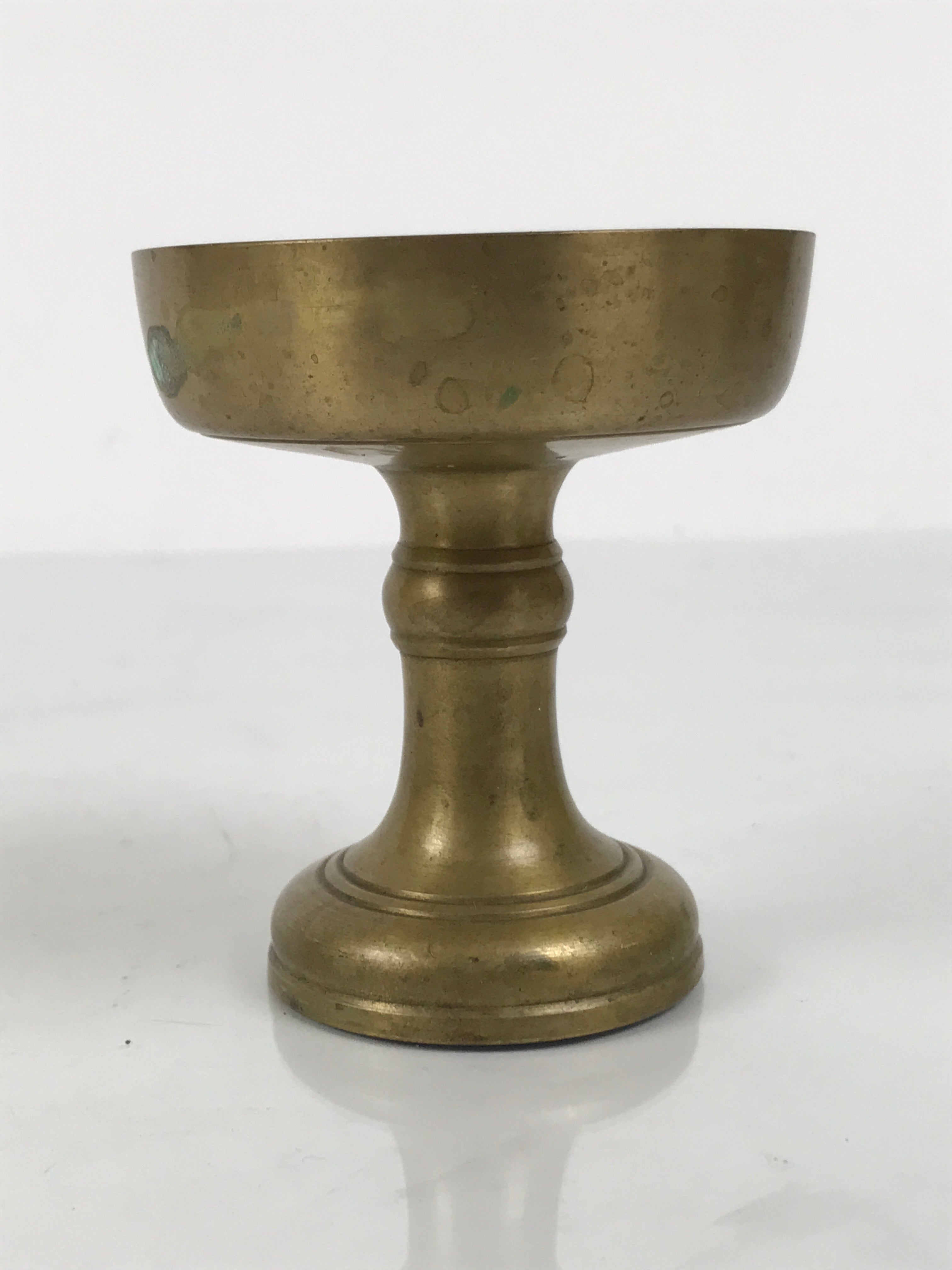 Japanese Buddhist Altar Fitting Brass Rice Offering Cup Vtg Butsugu Gold BA964-OT - Buddhist-chidorivintage.com