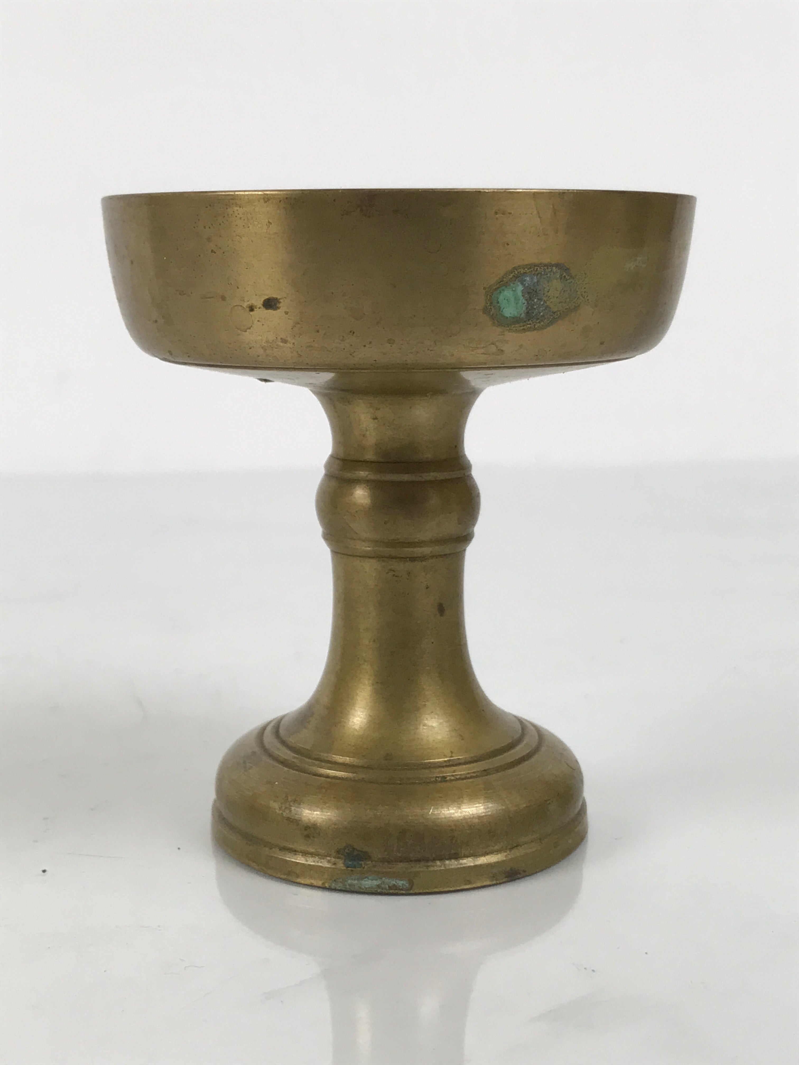 Japanese Buddhist Altar Fitting Brass Rice Offering Cup Vtg Butsugu Gold BA964-OT - Buddhist-chidorivintage.com