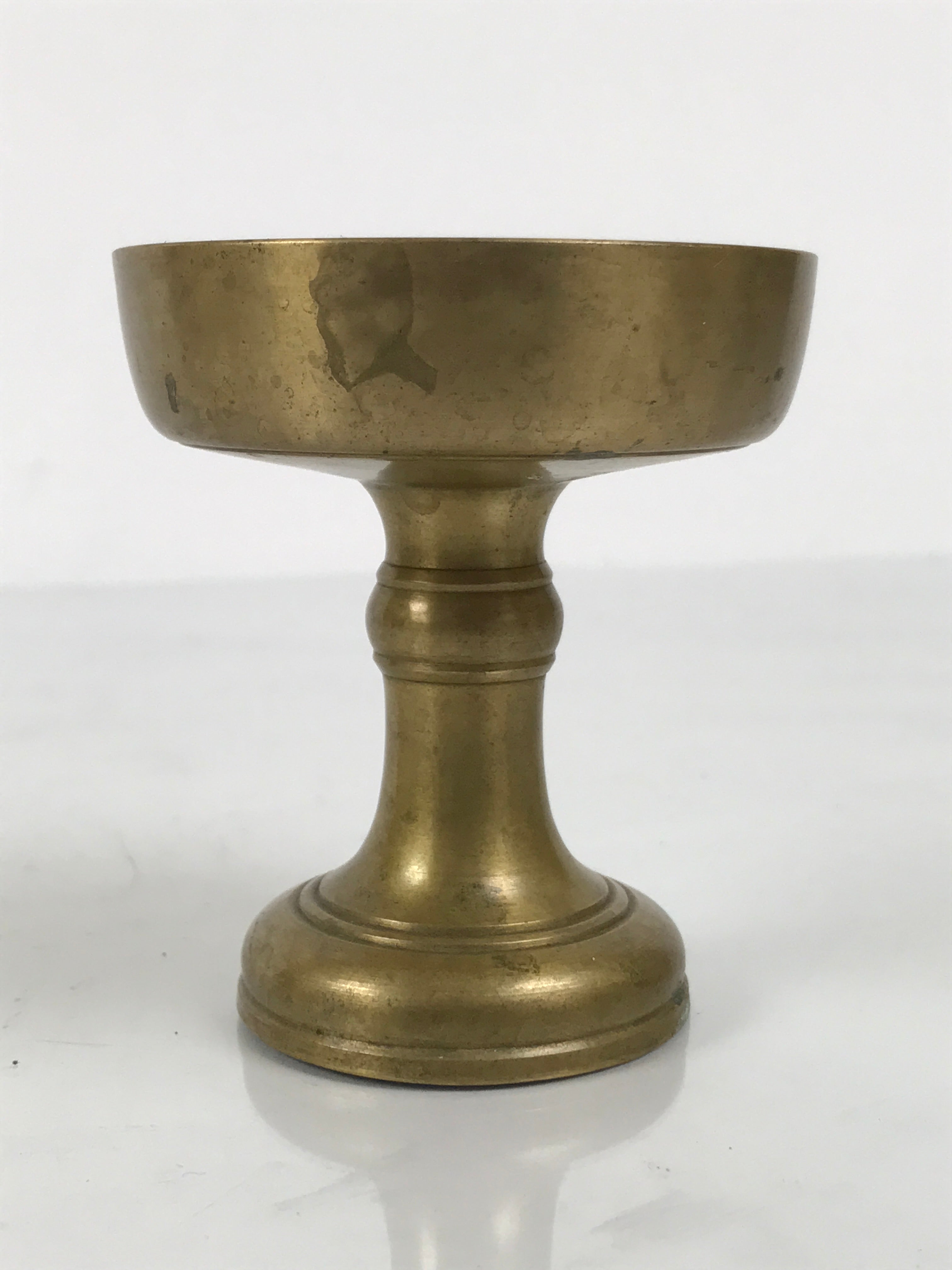 Japanese Buddhist Altar Fitting Brass Rice Offering Cup Vtg Butsugu Gold BA964-OT - Buddhist-chidorivintage.com