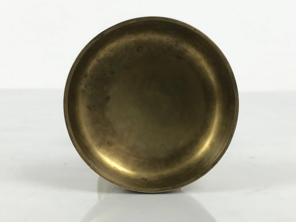 Japanese Buddhist Altar Fitting Brass Rice Offering Cup Vtg Butsugu Gold BA964-OT - Buddhist-chidorivintage.com