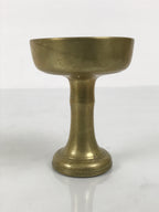 Japanese Buddhist Altar Fitting Brass Rice Offering Cup Vtg Butsugu Gold BA965-OT - Buddhist-chidorivintage.com