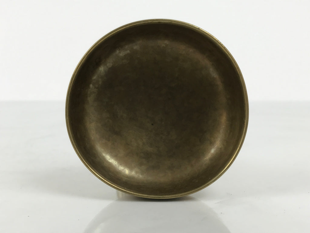 Japanese Buddhist Altar Fitting Brass Rice Offering Cup Vtg Butsugu Gold BA965-OT - Buddhist-chidorivintage.com