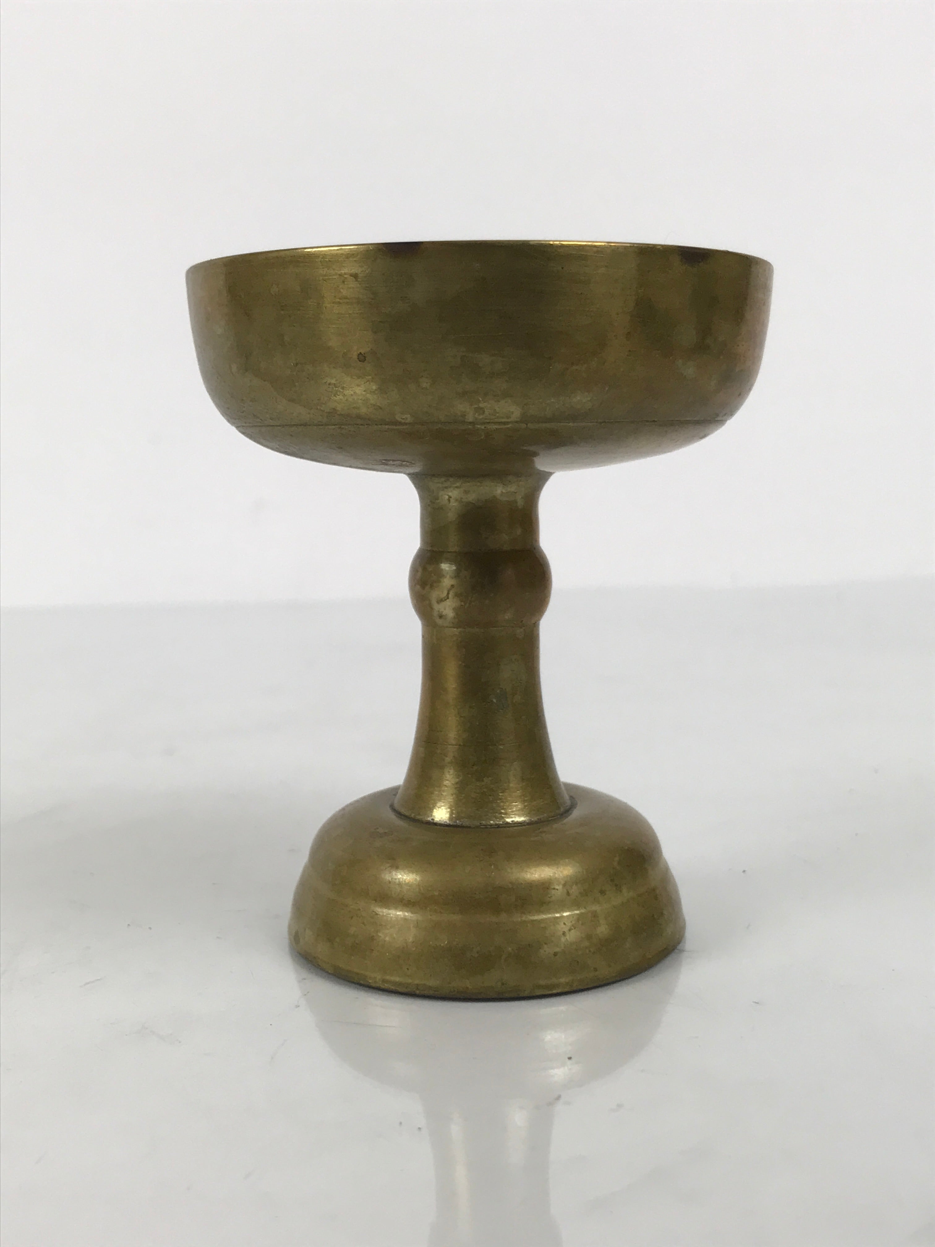 Japanese Buddhist Altar Fitting Brass Rice Offering Cup Vtg Butsugu Gold BA966-OT - Buddhist-chidorivintage.com