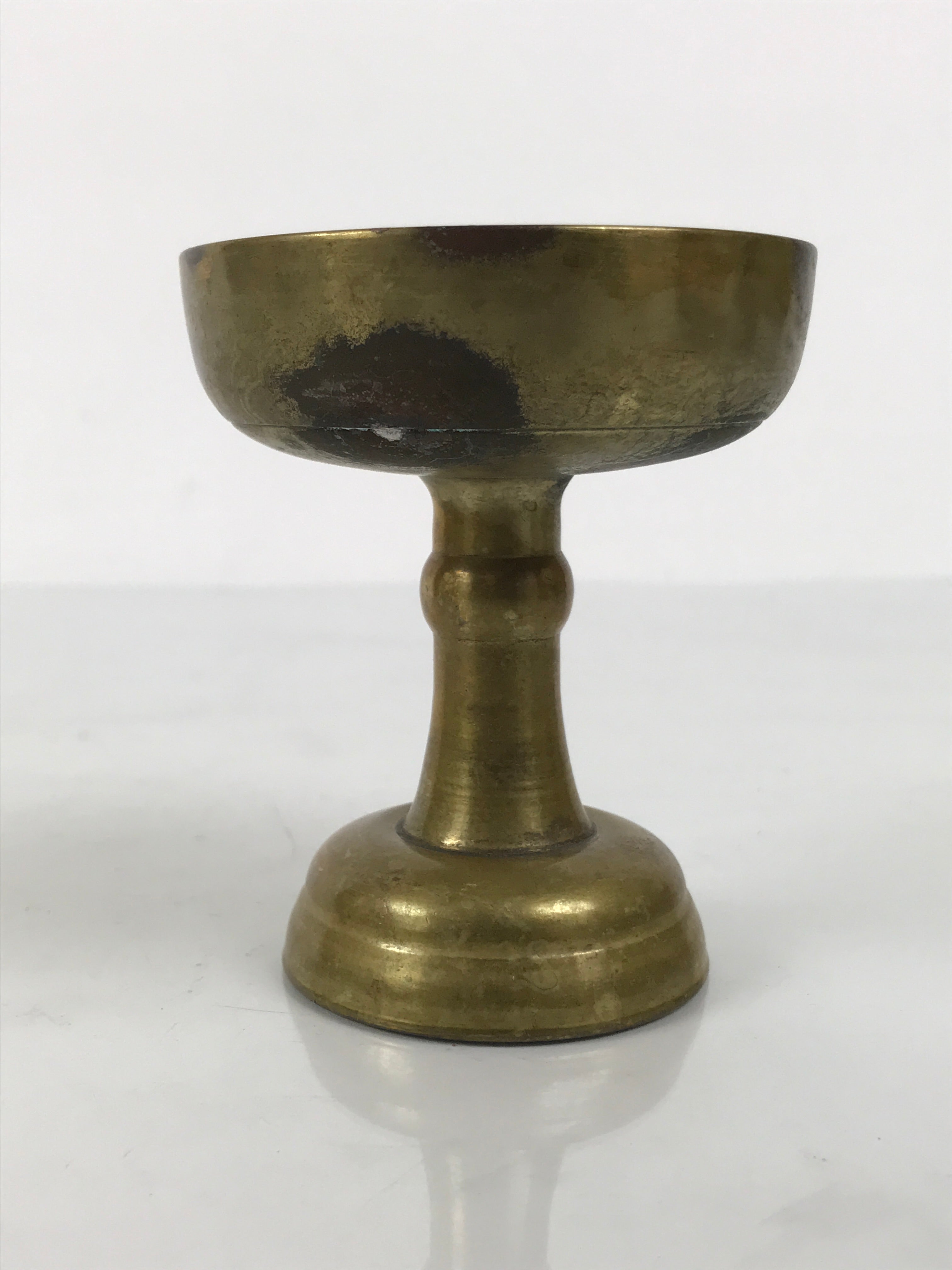 Japanese Buddhist Altar Fitting Brass Rice Offering Cup Vtg Butsugu Gold BA966-OT - Buddhist-chidorivintage.com