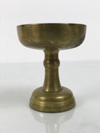Japanese Buddhist Altar Fitting Brass Rice Offering Cup Vtg Butsugu Gold BA966-OT - Buddhist-chidorivintage.com