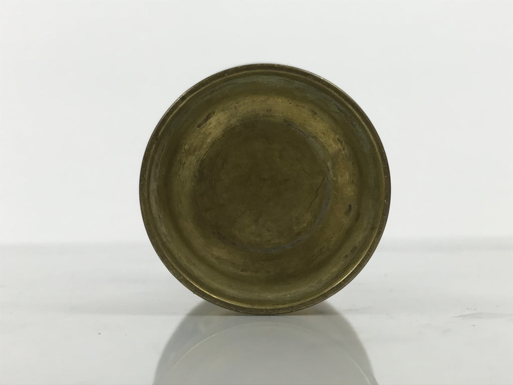Japanese Buddhist Altar Fitting Brass Rice Offering Cup Vtg Butsugu Gold BA966-OT - Buddhist-chidorivintage.com