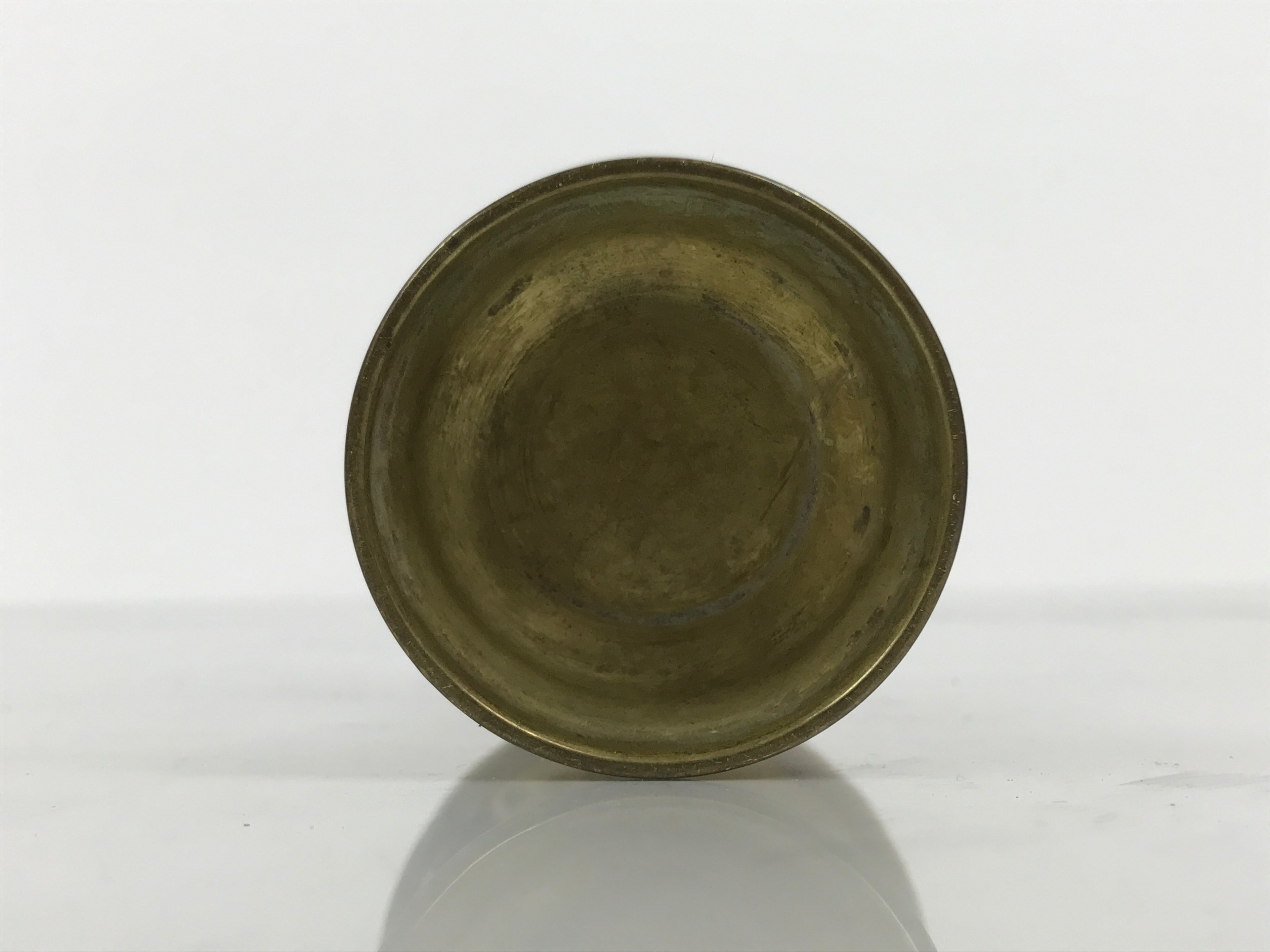 Japanese Buddhist Altar Fitting Brass Rice Offering Cup Vtg Butsugu Gold BA966-OT - Buddhist-chidorivintage.com
