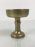 Japanese Buddhist Altar Fitting Brass Rice Offering Cup Vtg Butsugu Gold BA967-OT - Buddhist-chidorivintage.com