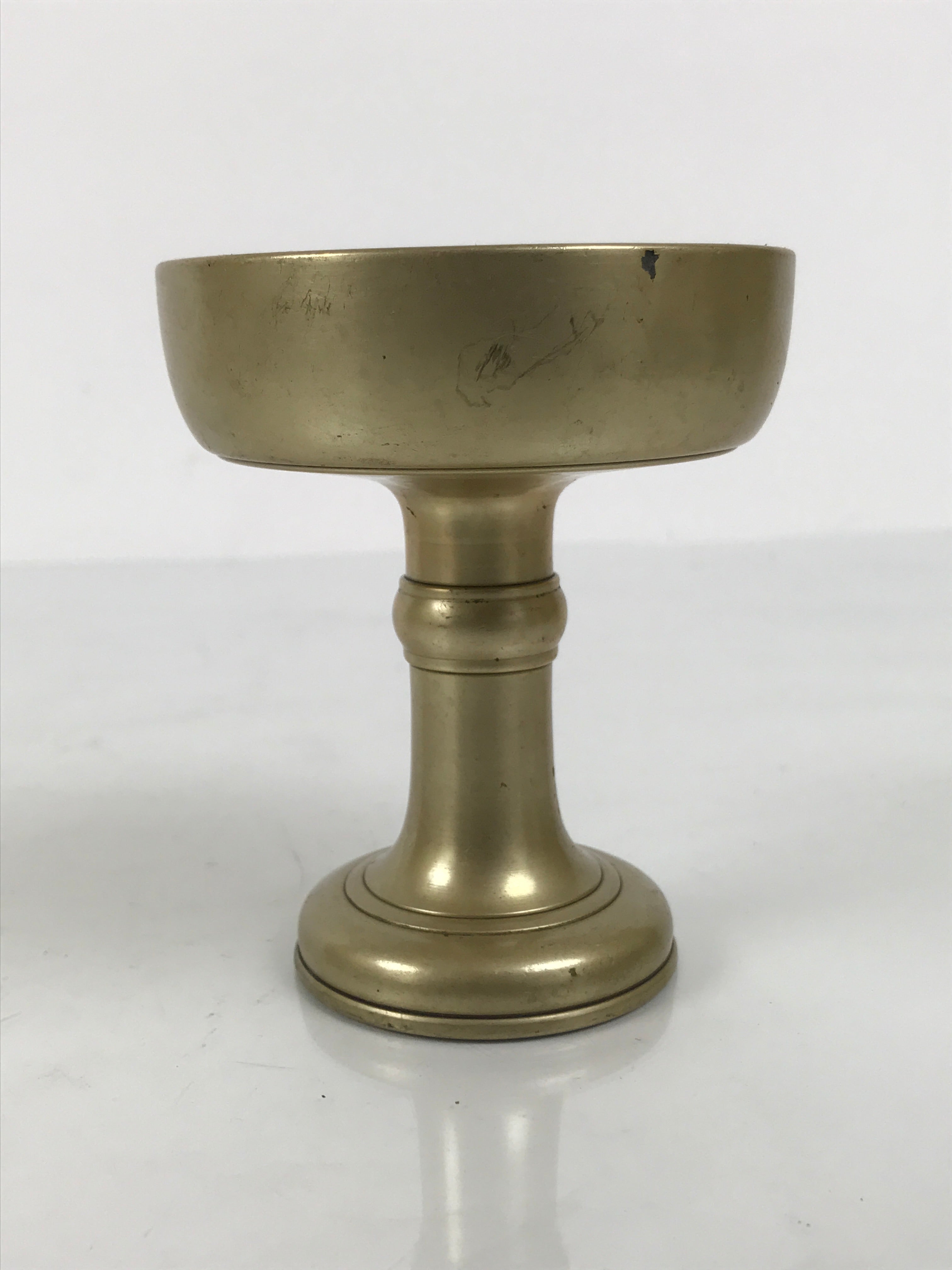 Japanese Buddhist Altar Fitting Brass Rice Offering Cup Vtg Butsugu Gold BA967-OT - Buddhist-chidorivintage.com