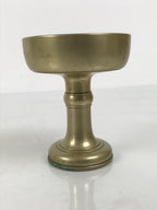 Japanese Buddhist Altar Fitting Brass Rice Offering Cup Vtg Butsugu Gold BA967-OT - Buddhist-chidorivintage.com