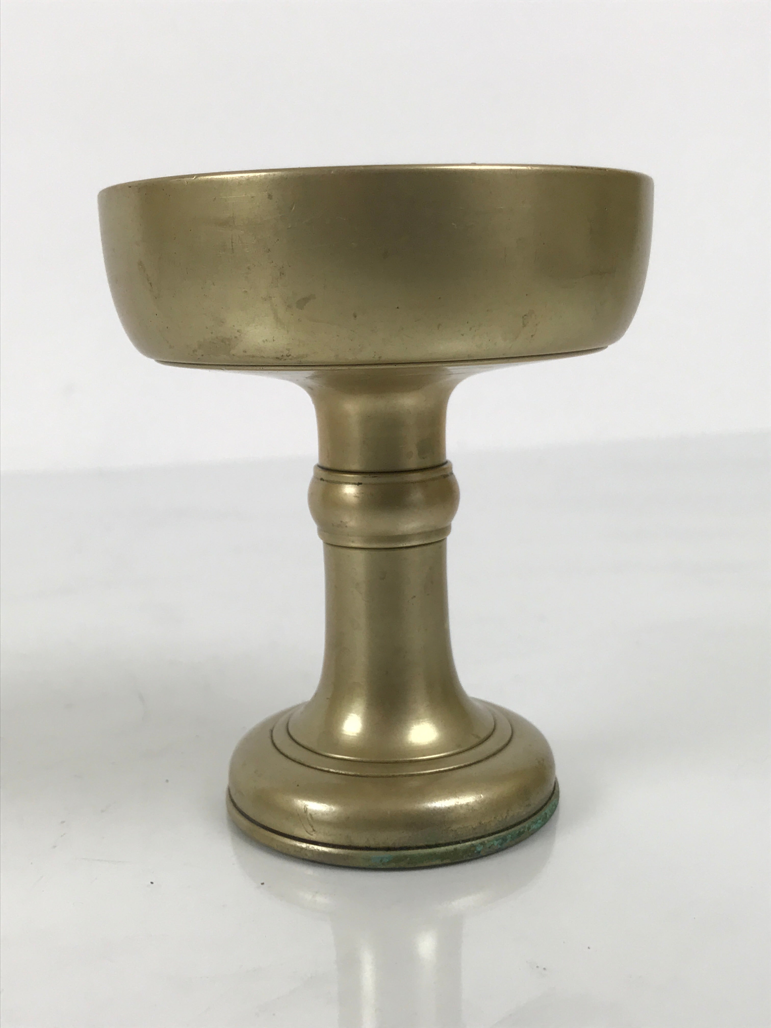 Japanese Buddhist Altar Fitting Brass Rice Offering Cup Vtg Butsugu Gold BA967-OT - Buddhist-chidorivintage.com