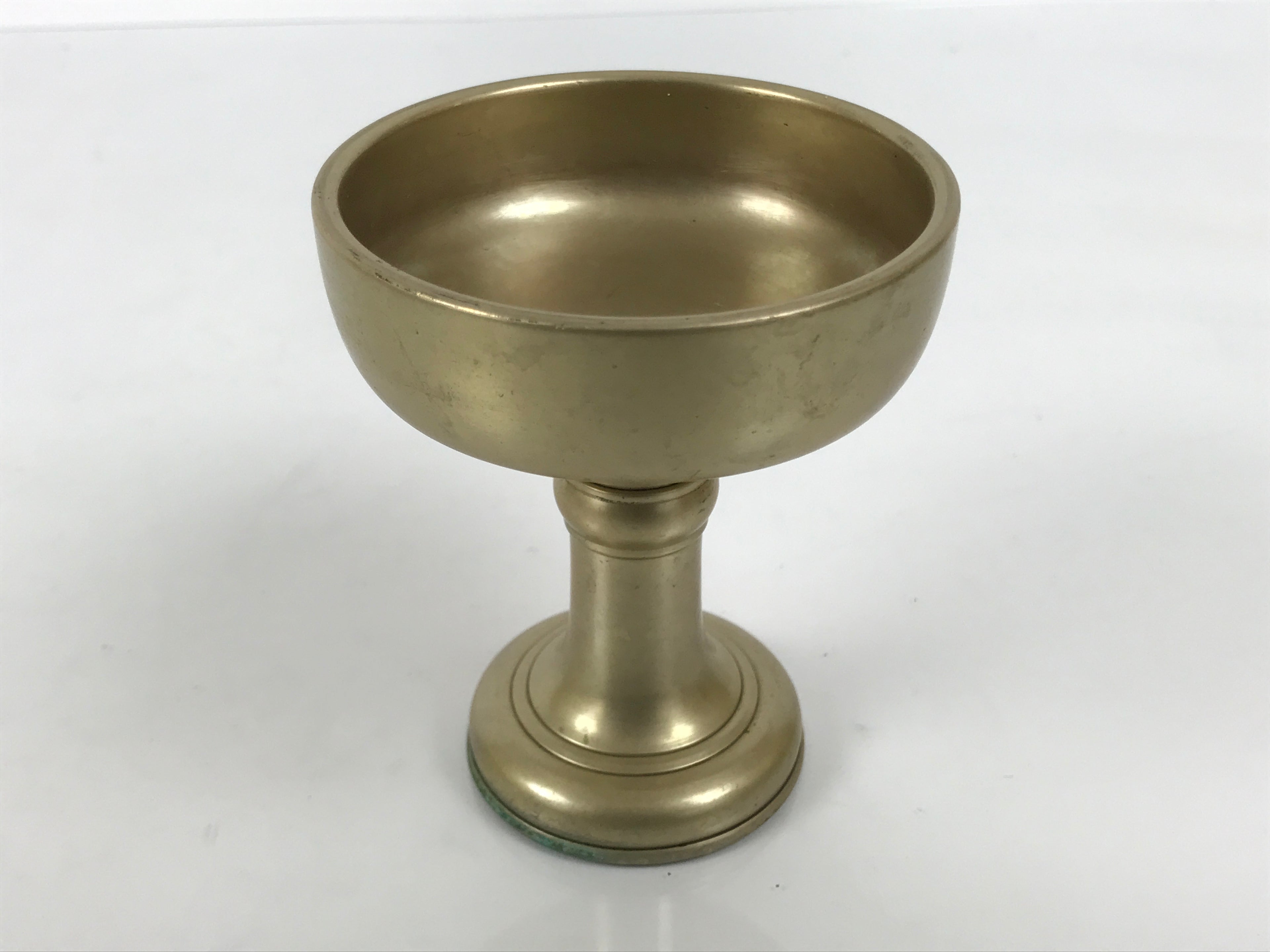 Japanese Buddhist Altar Fitting Brass Rice Offering Cup Vtg Butsugu Gold BA967-OT - Buddhist-chidorivintage.com