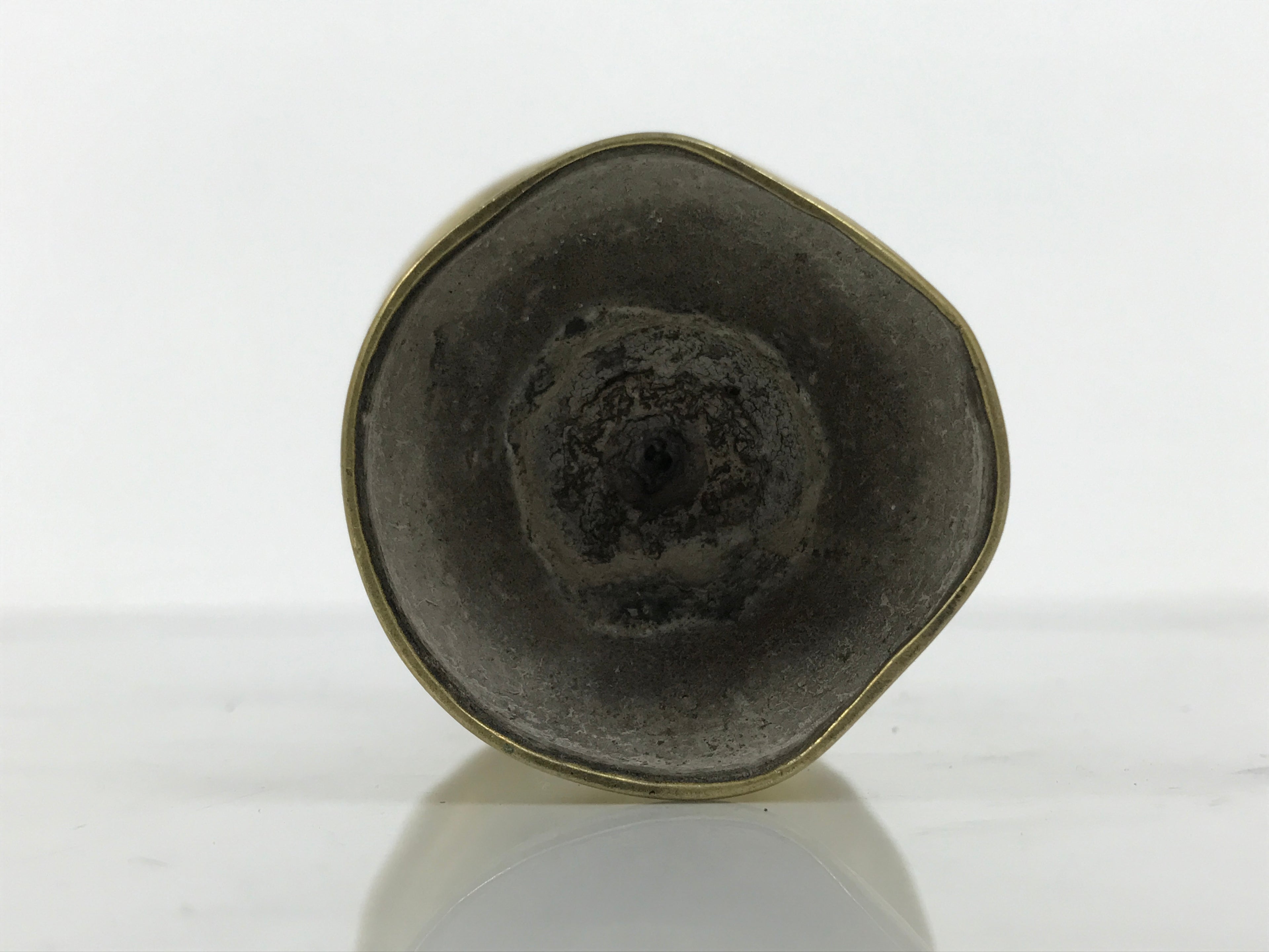 Japanese Buddhist Altar Fitting Brass Rice Offering Cup Vtg Butsugu Gold BA968-OT - Buddhist-chidorivintage.com