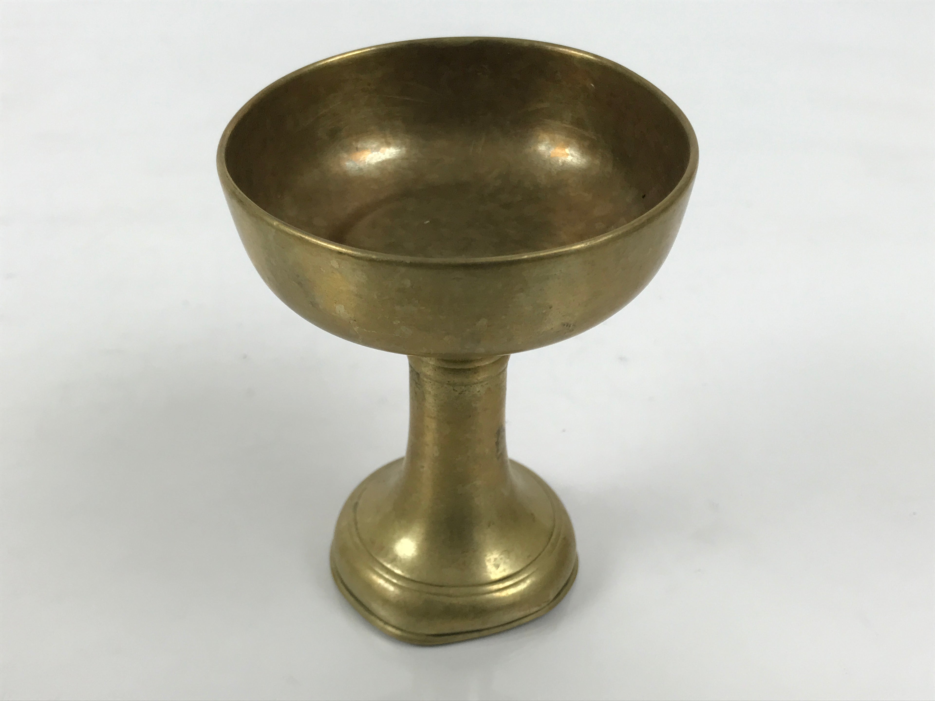 Japanese Buddhist Altar Fitting Brass Rice Offering Cup Vtg Butsugu Gold BA968-OT - Buddhist-chidorivintage.com