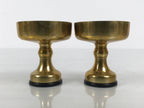 Japanese Buddhist Altar Fitting Brass Rice Offering Cups Butsugu 2pcs Gold BA969-OT - Buddhist-chidorivintage.com