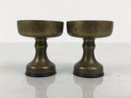 Japanese Buddhist Altar Fitting Brass Rice Offering Cups Butsugu 2pcs Gold BA970-OT - Buddhist-chidorivintage.com