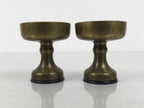 Japanese Buddhist Altar Fitting Brass Rice Offering Cups Butsugu 2pcs Gold BA970-OT - Buddhist-chidorivintage.com