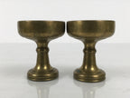 Japanese Buddhist Altar Fitting Brass Rice Offering Cups Butsugu 2pcs Gold BA971-OT - Buddhist-chidorivintage.com
