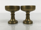 Japanese Buddhist Altar Fitting Brass Rice Offering Cups Butsugu 2pcs Gold BA971-OT - Buddhist-chidorivintage.com
