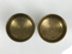 Japanese Buddhist Altar Fitting Brass Rice Offering Cups Butsugu 2pcs Gold BA971-OT - Buddhist-chidorivintage.com
