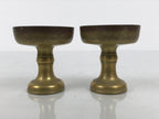 Japanese Buddhist Altar Fitting Brass Rice Offering Cups Butsugu 2pcs Gold BA972-OT - Buddhist-chidorivintage.com