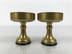 Japanese Buddhist Altar Fitting Brass Rice Offering Cups Butsugu 2pcs Gold BA973-OT - Buddhist-chidorivintage.com