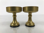 Japanese Buddhist Altar Fitting Brass Rice Offering Cups Butsugu 2pcs Gold BA973-OT - Buddhist-chidorivintage.com