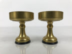 Japanese Buddhist Altar Fitting Brass Rice Offering Cups Butsugu 2pcs Gold BA973-OT - Buddhist-chidorivintage.com