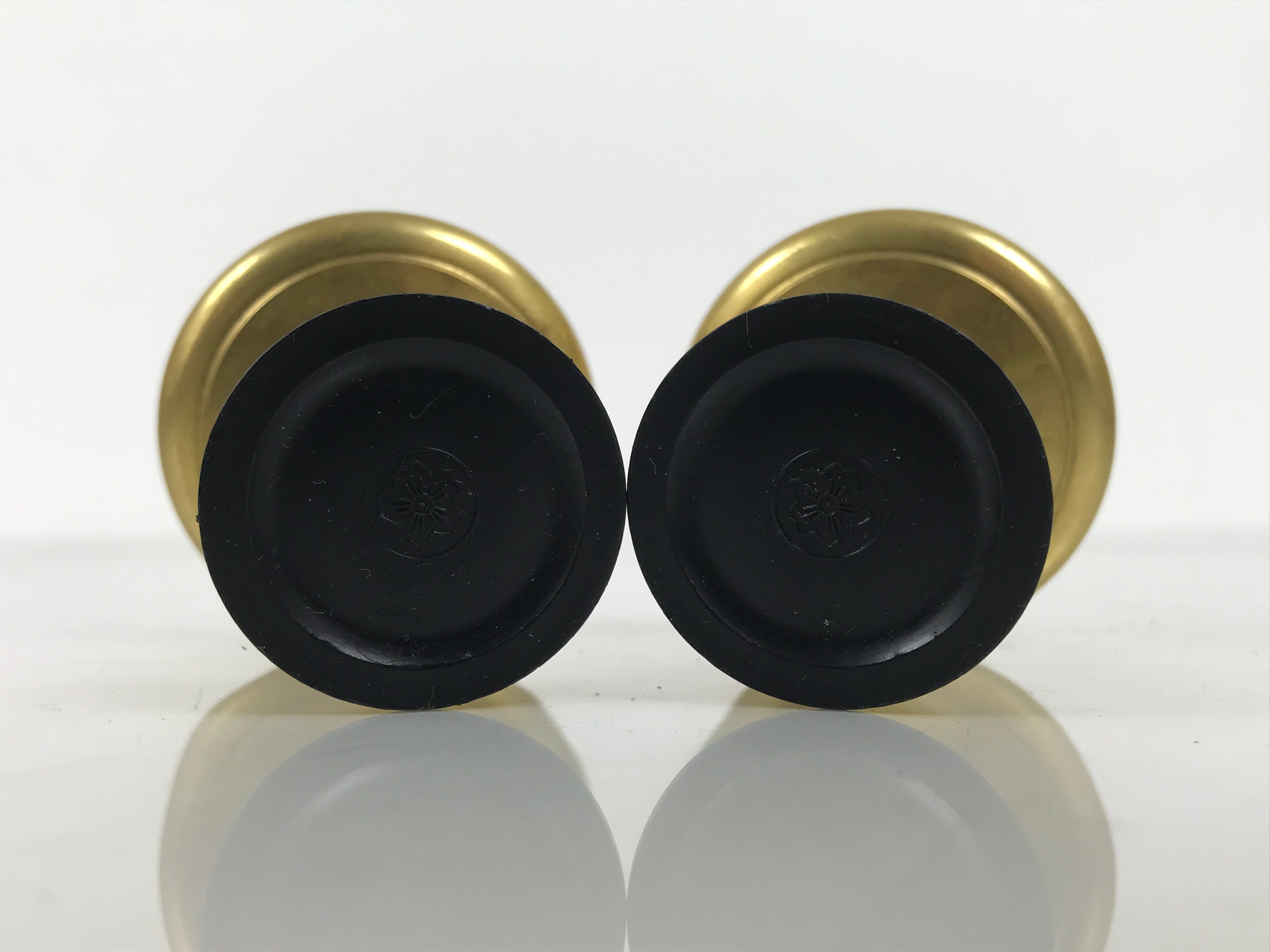 Japanese Buddhist Altar Fitting Brass Rice Offering Cups Butsugu 2pcs Gold BA973-OT - Buddhist-chidorivintage.com