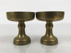 Japanese Buddhist Altar Fitting Brass Rice Offering Cups Butsugu 2pcs Gold BA974-OT - Buddhist-chidorivintage.com