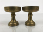 Japanese Buddhist Altar Fitting Brass Rice Offering Cups Butsugu 2pcs Gold BA974-OT - Buddhist-chidorivintage.com