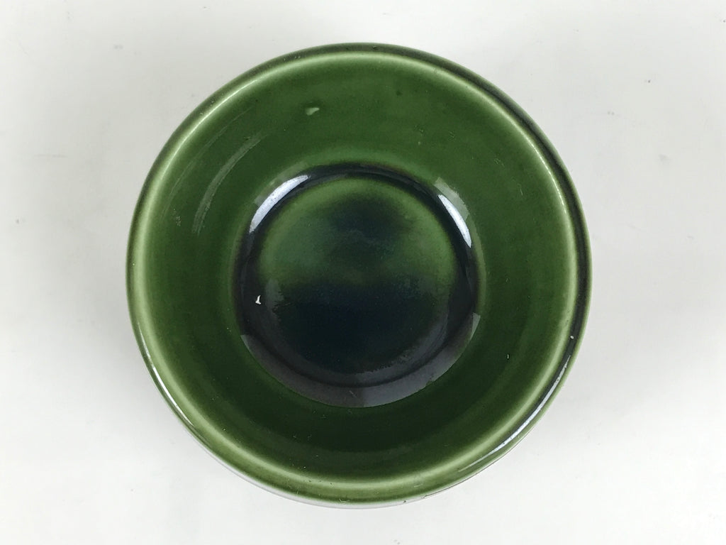 Japanese Buddhist Altar Fitting Porcelain Candle Stand Vtg Shokudai Green BA977-OT - Buddhist-chidorivintage.com